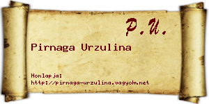 Pirnaga Urzulina névjegykártya